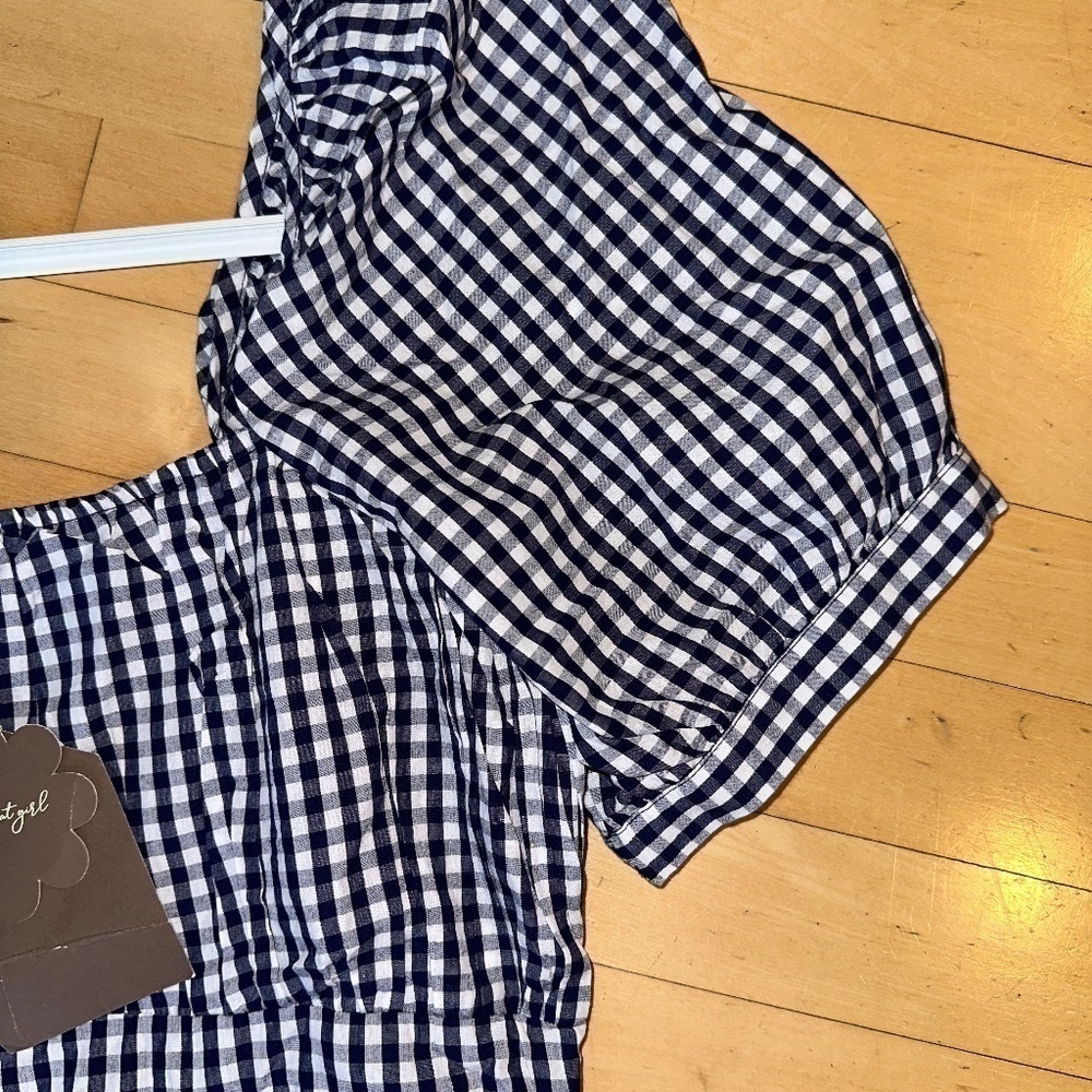 NEW Forever That girl (Anthropologie) gingham check dress, Med. GD896 - Picture 4 of 6